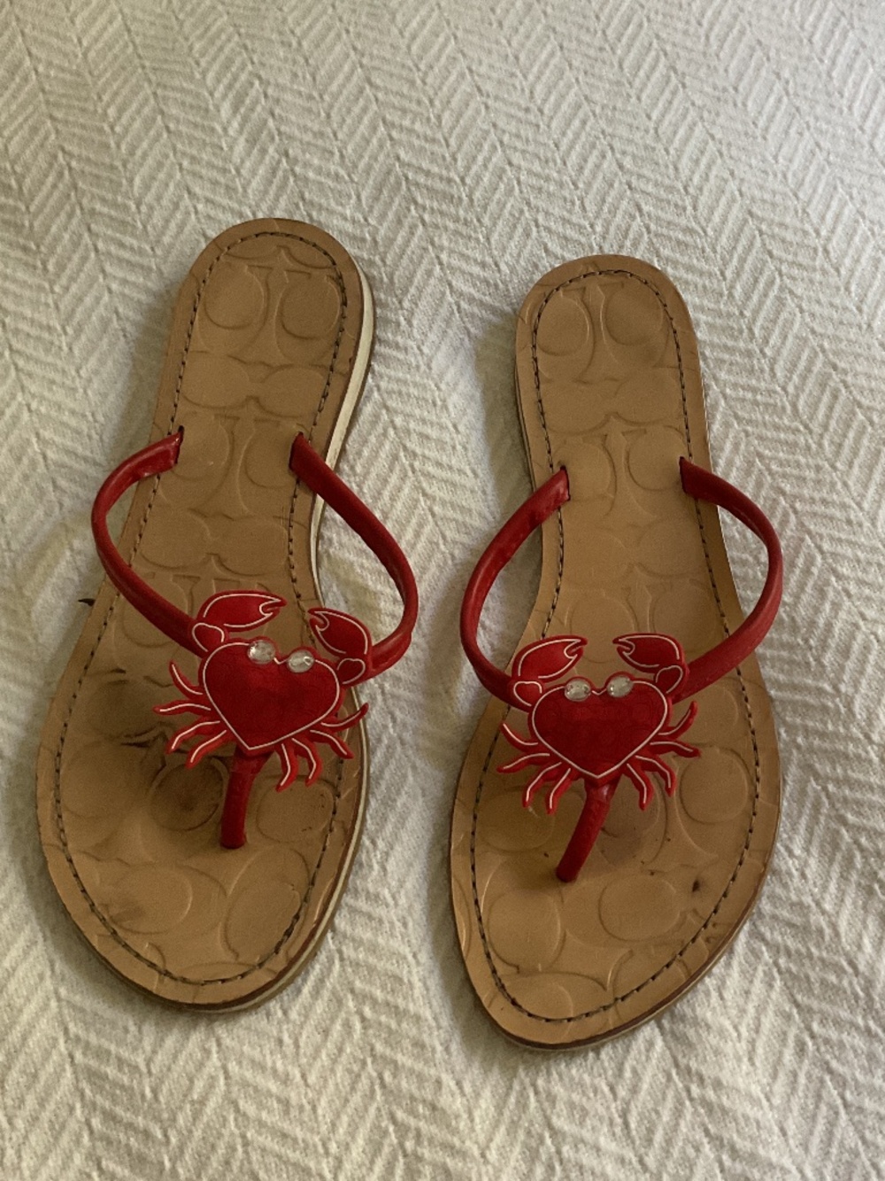 Coach vintage crab sandal 9.5